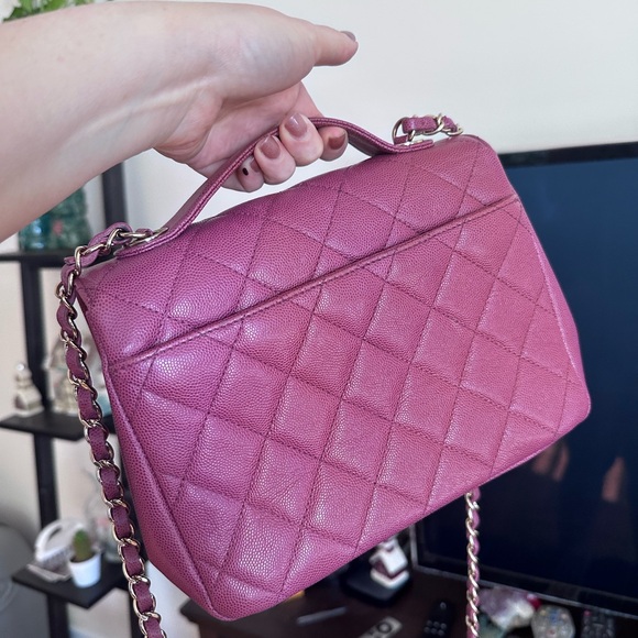 Chanel dark pink medium business affinity flap bag - Picture 15 of 15